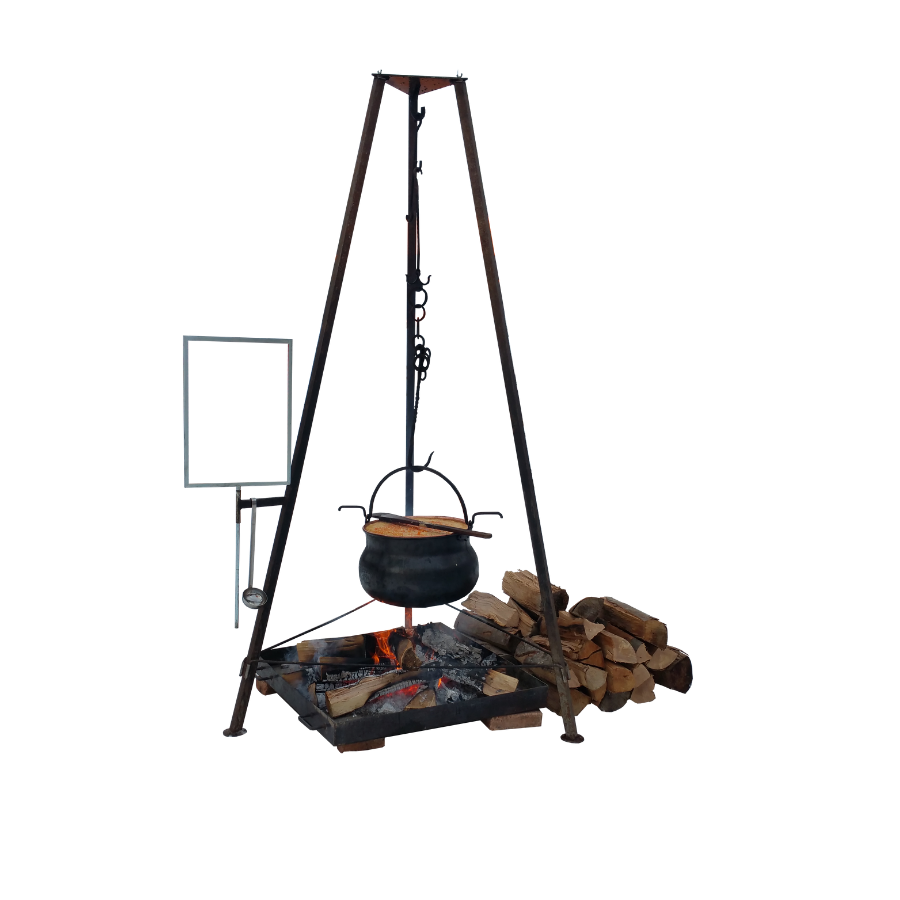 Cauldron with gallows