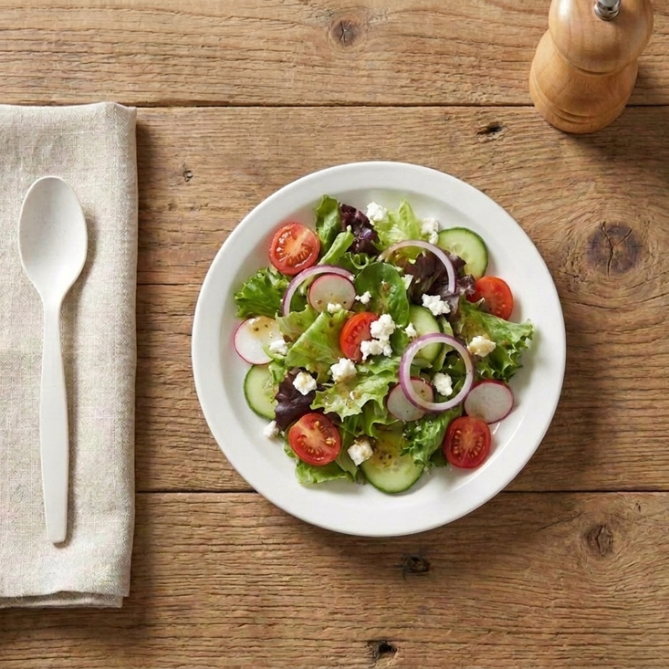 Assiette plate blanche, 19 cm