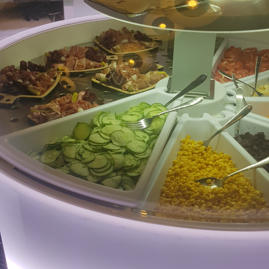 Vitrine froide ronde
