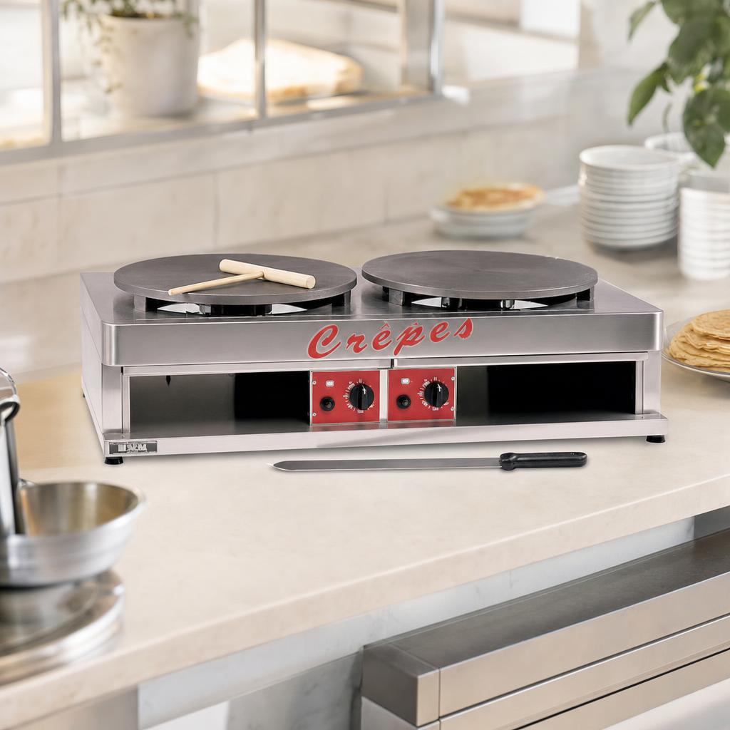 Crêpière double professionnelle