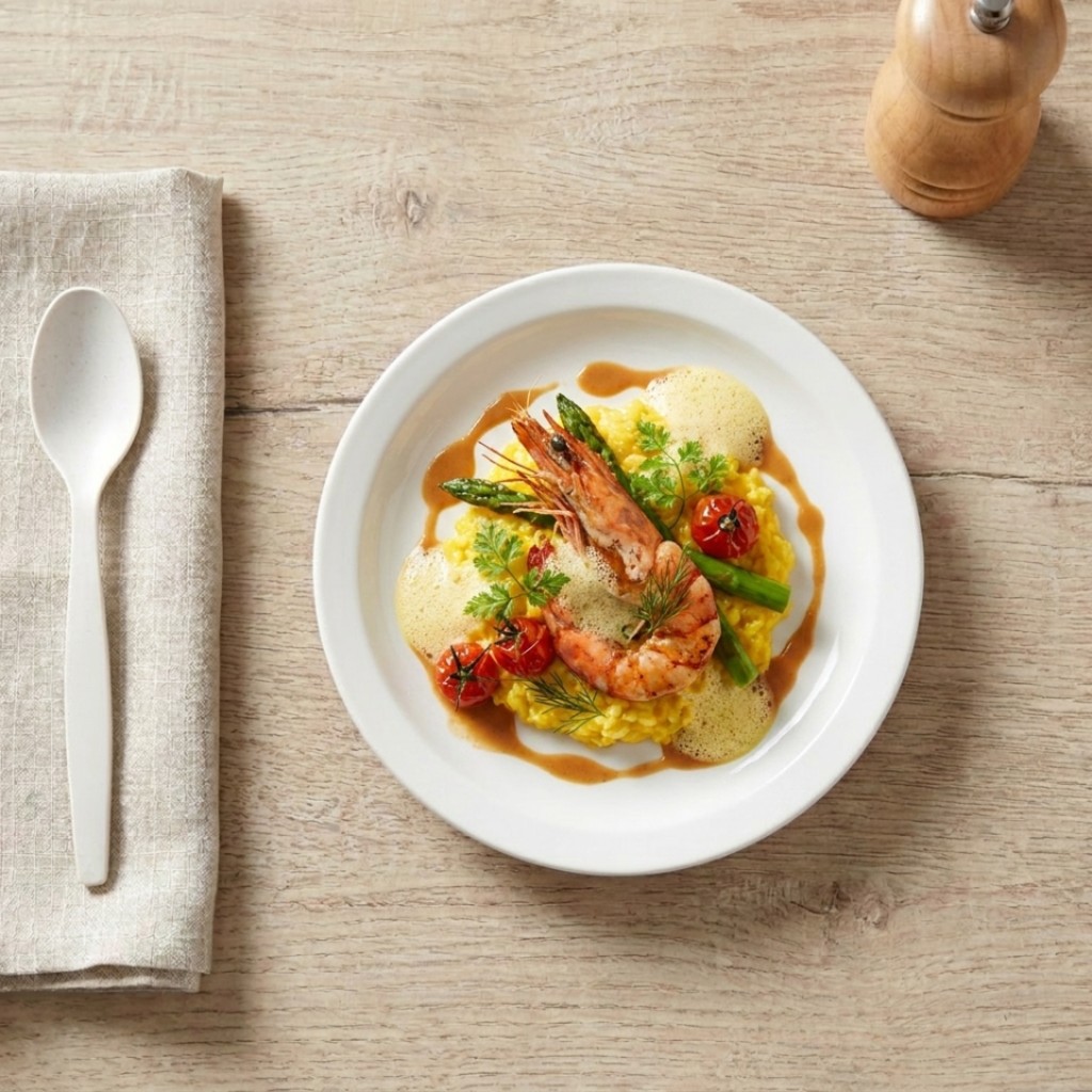Assiette plate blanche, 23 cm